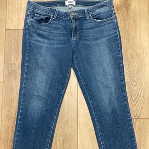 Paige Jeans Women Size 30 Medium Wash Blue Jimmy Jimmy Crop Denim